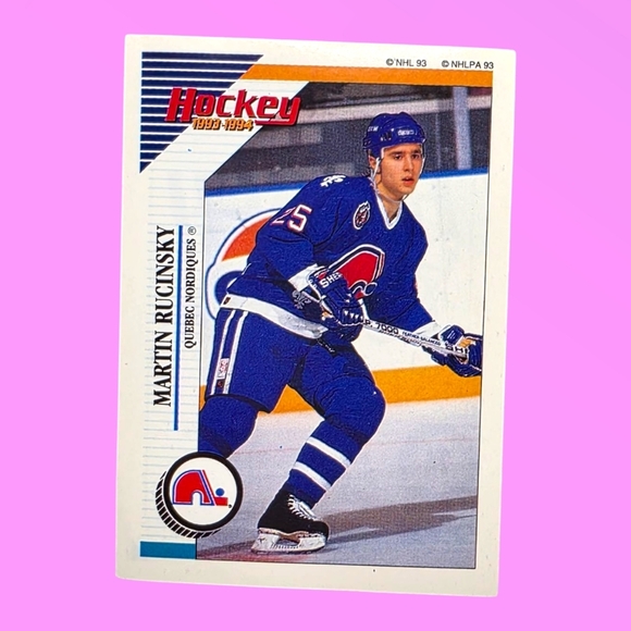 1993-94 Panini Hockey Martin Rucinsky Quebec Nordiques #74 Sticker - Picture 1 of 4